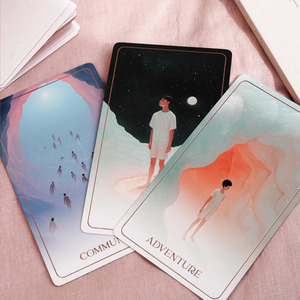 Mazzi di Carte dei Tarocchi Personalizzati, Carte Oracolo in Lingua Francese, Gioco di Divinazione per Famiglie - Product Image 3