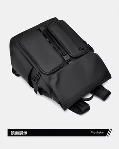 Business Unisex Zipper PU Waterproof <b>Computer</b> <b>Backpack</b> with 20-37L Capacity Fashionable Design for Short Distance Travel - Product Image 6