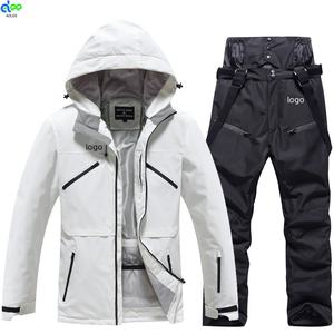 Trajes de esquí Deportes de invierno Snowboards Chaqueta impermeable a prueba de viento y pantalones Set Ski Snow Wear <span class=keywords><strong>para</strong></span> Mujeres Hombres - Product Image 1