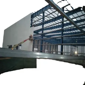 Оцинкованная металлическая каркасная конструкция сборный склад стальная конструкция