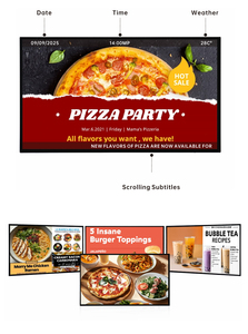 ウォールマウント32インチAndroidデジタルサイネージ、4K UHDタッチスクリーン<span class=keywords><strong>LED</strong></span>ディスプレイ、メニューボードキオスク用広告プレーヤー - Product Image 2