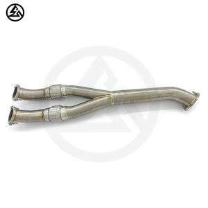 ท่อไอเสียไทเทเนียม csz สำหรับ Nissan <span class=keywords><strong>GTR</strong></span> <span class=keywords><strong>R35</strong></span> 3.8T ท่อกลาง V6ท่อกลาง <span class=keywords><strong>GTR</strong></span> - Product Image 4