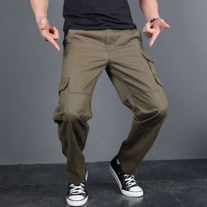 <span class=keywords><strong>Pantalon</strong></span> d'hiver décontracté pour <span class=keywords><strong>homme</strong></span> 100 % coton, coupe droite, multi-poches, grandes tailles, vente en gros - Product Image 4