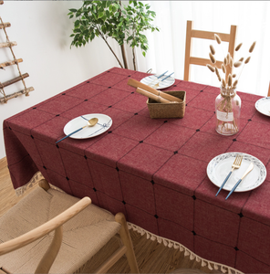 <span class=keywords><strong>Mantel</strong></span> <span class=keywords><strong>de</strong></span> estilo nórdico para el hogar, 60% algodón, 5% Lino, 25% poliéster, con estampado mezclado, mesa <span class=keywords><strong>de</strong></span> comedor para mesa <span class=keywords><strong>de</strong></span> centro y, para <span class=keywords><strong>Navidad</strong></span> - Product Image 2