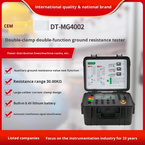 เครื่องทดสอบแรงดันไฟฟ้าแบบแคลมป์หลายฟังก์ชันความแม่นยำสูงความต้านทานดินความต้านทานต่อสายดิน Dt-Mg4002 - Product Image 5