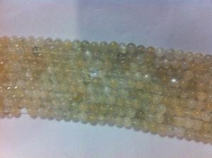 Cuentas redondas lisas de piedra lunar - Product Image 3