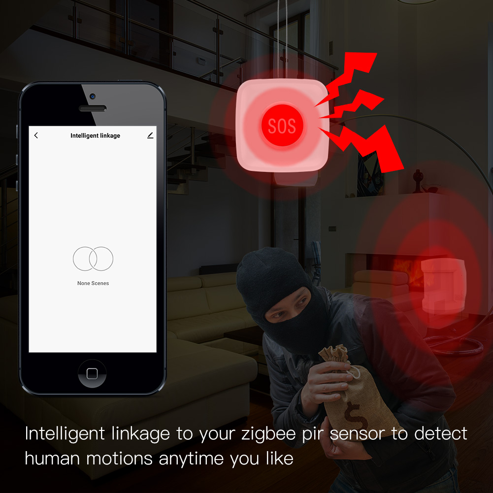 ntelligent linkage to your zigbee pir sensor to detect human motions anytime you like