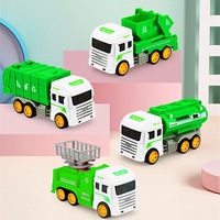 Nouveau modèle 2025 – Petit camion de pompiers en plastique à l'échelle 1:50 – Véhicule de sauvetage inertiel pour enfants avec fonction de friction