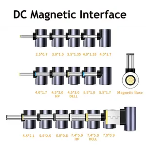 Adaptador de corriente USB tipo C PD de 100W, convertidor magnético de CC, conector de cargador para portátil Asus, Hp, Lenovo