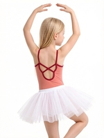 Justaucorps rose scintillant de haute qualité à manches longues, costume de danse jazz fini