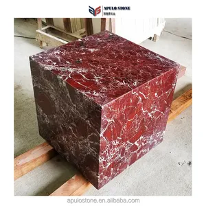 Popular Italy Natural Purple Vein Engineered Marbles Turkey Rosso Levant Levanto Rosa Levanto Red Marble