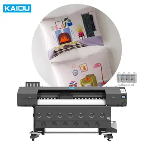 Máquina de impresión por sublimación de tela completamente automática i3200 XP600 Cabezales de impresión Ropa deportiva digital Jersey Impresora textil de poliéster