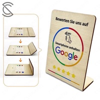 Nuevo Soporte de Madera Personalizable con RFID NFC para Google Pay y Alipay, Ecológico, para Pedidos con Código QR en Restaurantes