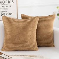Housses de coussin carrées simples de couleur unie pour canapé et chaise de bureau