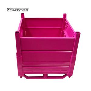 ציפוי אבקה מותאם אישית כחול כבד מתכת לוגיסטיקה stackable אחסון פלדה ערמה מיכל מזרן - Product Image 4