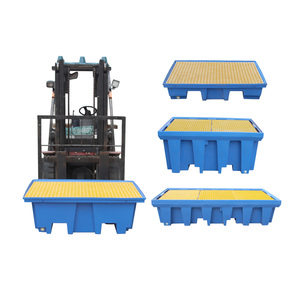 Low Cost Single Double Ibc Spill Bund Pallet Carretilla elevadora Contenedor De <span class=keywords><strong>Derrames</strong></span> Estibas Antiderrame - Product Image 5
