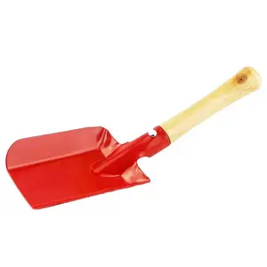 2023 Hot Sell Mini Kinderen Tuingereedschap Hark Shovel Set Met Houten Handvat Voor Kinderen Handgereedschap