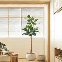 Plantes artificielles en caoutchouc en pot de 160 cm en gros, faux arbre d'intérieur, écologique, ignifuge, pour le sol, verdure domestique