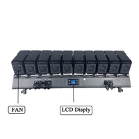 FEIYUEYUE Barre LED étanche IP65 10x80W RGBW 4-en-1 avec zoom pixel, projecteur matriciel à tête mobile, contrôle DMX512, angle de zoom 4-20°