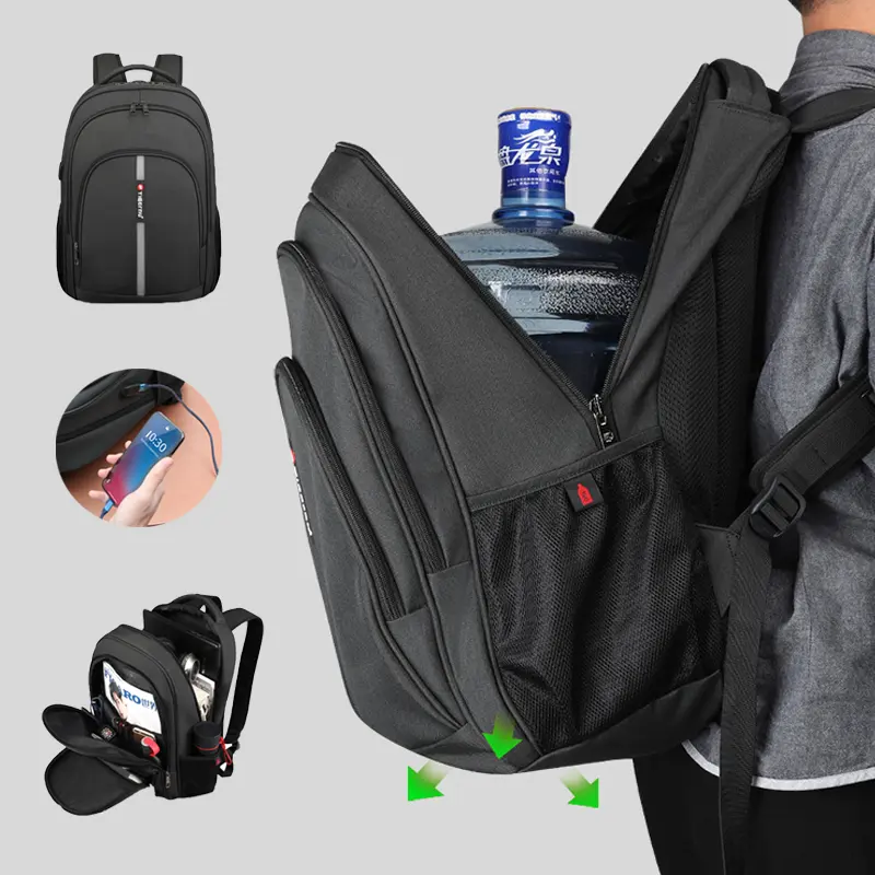 Tigernu T-B3893 15.6 Inch usb durable business school laptop backpack travel anti theft waterproof laptop backpack mochila men