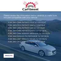 Paquete de bobina de encendido ARKAUTO PERFORMANCE 22433-AR215 UF510 para NISSAN Pathfinder INFINITI FX45 QX56 Q45 5,6 4,8 4,6 TB48 VK45 VK56