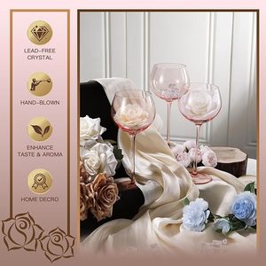 Verre à vin rouge de luxe de haute qualité avec logo personnalisé, verres à vin en cristal pour restaurant - Product Image 5