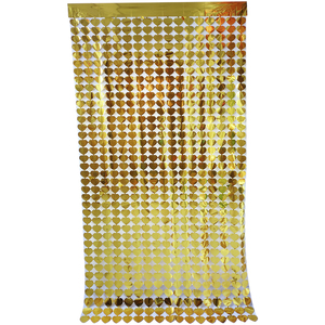 Cortina con flecos de papel de aluminio y corazón de melocotón, decoración de ventanas de fiesta, color <span class=keywords><strong>oro</strong></span> rosa, versión completa - Product Image 2