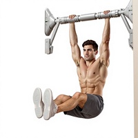 Barres de traction pour entraînement de force avec niveau de mesure, largeur réglable pour la musculation du haut du corps à domicile, aucune installation requise