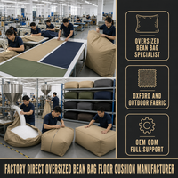 Fournisseur d'usine Sac d'oreiller Sac de fèves Sacs de fèves extra larges Sac de fèves léger pour enfants et adultes