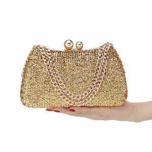 Nuevo Bolso de Noche Personalizado de Material PU Estilo Europeo-Americano con Correa para el Hombro, Bolso de Mano Tipo Clutch para Banquetes y Fiestas, con Lentejuelas, para Qipao - Product Image 5