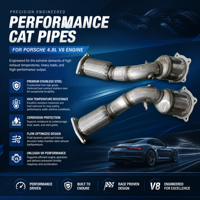 Convertisseurs catalytiques avant gauche et droit pour Porsche Cayenne 4.8L V8 2007-2010