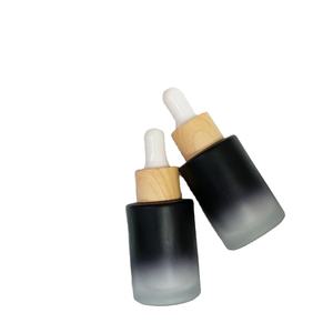 Botellas cuentagotas de cristal negro mate personalizadas graduadas de 5 Ml a 100 Ml con <span class=keywords><strong>ventana</strong></span> transparente - Product Image 1