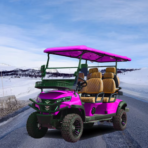 עגלת גולף חשמלית 6 מושבים בצבעים הניתנים להתאמה אישית עם מנוע עוצמתי 72V לשירות הסעות במתחם קהילתי/מועדון - Product Image 1