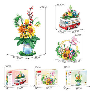 Конструктор <span class=keywords><strong>Woma</strong></span> из мелких деталей, 40 элементов, плавающая корзина, креативная сборка, декор для дома и рабочего стола, игрушки, трансграничная торговля - Product Image 5