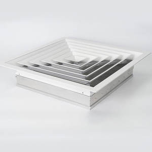 Diffuseur carré en alliage <span class=keywords><strong>d</strong></span>'aluminium personnalisé, <span class=keywords><strong>grille</strong></span> de ventilation de plafond, sortie <span class=keywords><strong>d</strong></span>'air centrale, climatisation, ventilation, anti-soufflage direct - Product Image 4