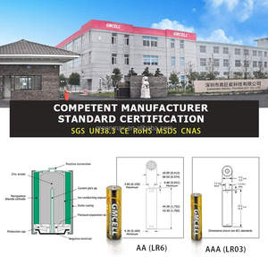 중국 제조 업체 알카라인 배터리 1.5 볼트 <span class=keywords><strong>AA</strong></span> 셀 LR6 제조 3 원 유명한 브랜드 중국 - Product Image 4