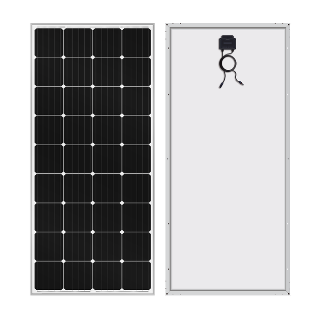 High-Efficiency 100 Watt 12 Volt Monocrystalline Solar Panel for RV Marine Rooftop Farm Battery and Off-Grid Applications