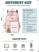 Sacs d'école pour enfants, sac d'école pour enfants léger, grande capacité, résistant à l'eau, en nylon, avec soutien ergonomique du dos, sac à dos quotidien