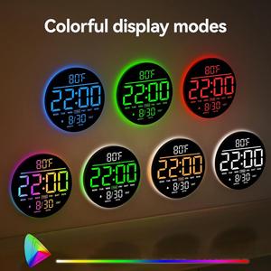 <span class=keywords><strong>2025</strong></span> Sang Trọng LED Thông Minh Kỹ Thuật Số Đồng Hồ Treo Tường 10-Inch Hiện Đại Trang Trí Nội Thất Lớn Báo Động Mặt Duy Nhất Cho Đám Cưới Món Quà Mới Ý Tưởng - Product Image 4