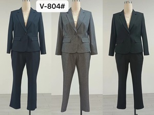 High Quality Plus Size <b>Office</b> Formal Solid Pant Suit Two Piece <b>Set</b> Women Clothing <b>Office</b> Wear Pants Suits - Product Image 5