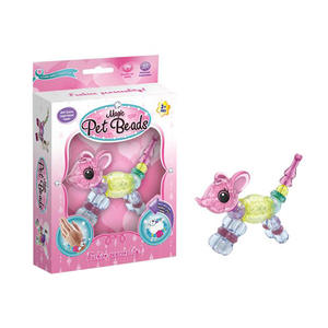 面白いキッズブレスレットセットDIY漫画ビーズバングルおもちゃマジックペットビーズブレスレット子供のためのクリスマスギフト - Product Image 1