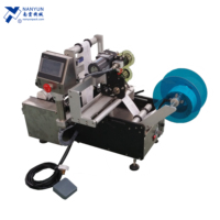 Machine d'étiquetage semi-automatique pour bouteilles rondes avec imprimante de codage de date pour bouteilles en verre, en plastique, pour vin, boissons, cosmétiques, pots et canettes