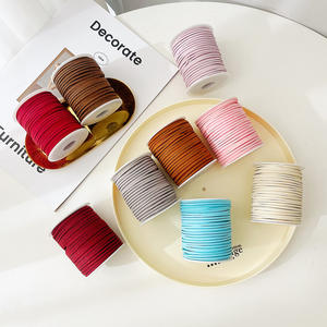 Deerskin pita beludru kulit sapi, buket bunga segar bahan DIY untuk dekorasi kotak hadiah tali tipis Suede buatan tangan untuk Natal - Product Image 1