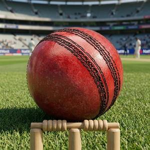 Ballon de cricket en cuir rouge cousu main JNA Group avec couture classique, pour droitier, 2,6 lb, pour entraînements sportifs et matchs - Product Image 2