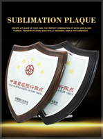 Plaque de récompense personnalisée Plaque marron de sublimation pour impression de verre et presse à chaud Plaque en bois pour médaille d'honneur