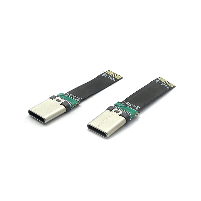 Factory Customized TYPE-C Male to FPC Short Flat Line Wire Cable Slim Flat Cable Flexible Ribbon Data Cable