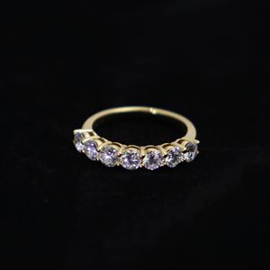 18K oro bianco fede nuziale laboratorio coltivato bianco diamante bolla eternità mezzo anello con perla gigi gioielli certificati per il matrimonio - Product Image 1