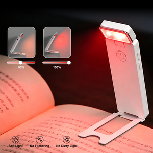 Custom Logo Book Light LED Bookmark Light for Bed Travel Study USB Rechargeable Flexible Clip Reading <b>Lamp</b> - Product Image 2