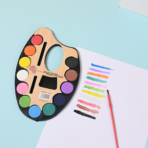 Juego de pintura de acuarela Bview Art, bloques de pintura para niños, bloque de acuarela de 12 colores perfecto para suministros de arte - Product Image 2