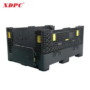 XDPC 1470*1140*760mm Plastic Pallet Box Collapsible Foldable Plastic Pallet Container For Fruit And Vegetables